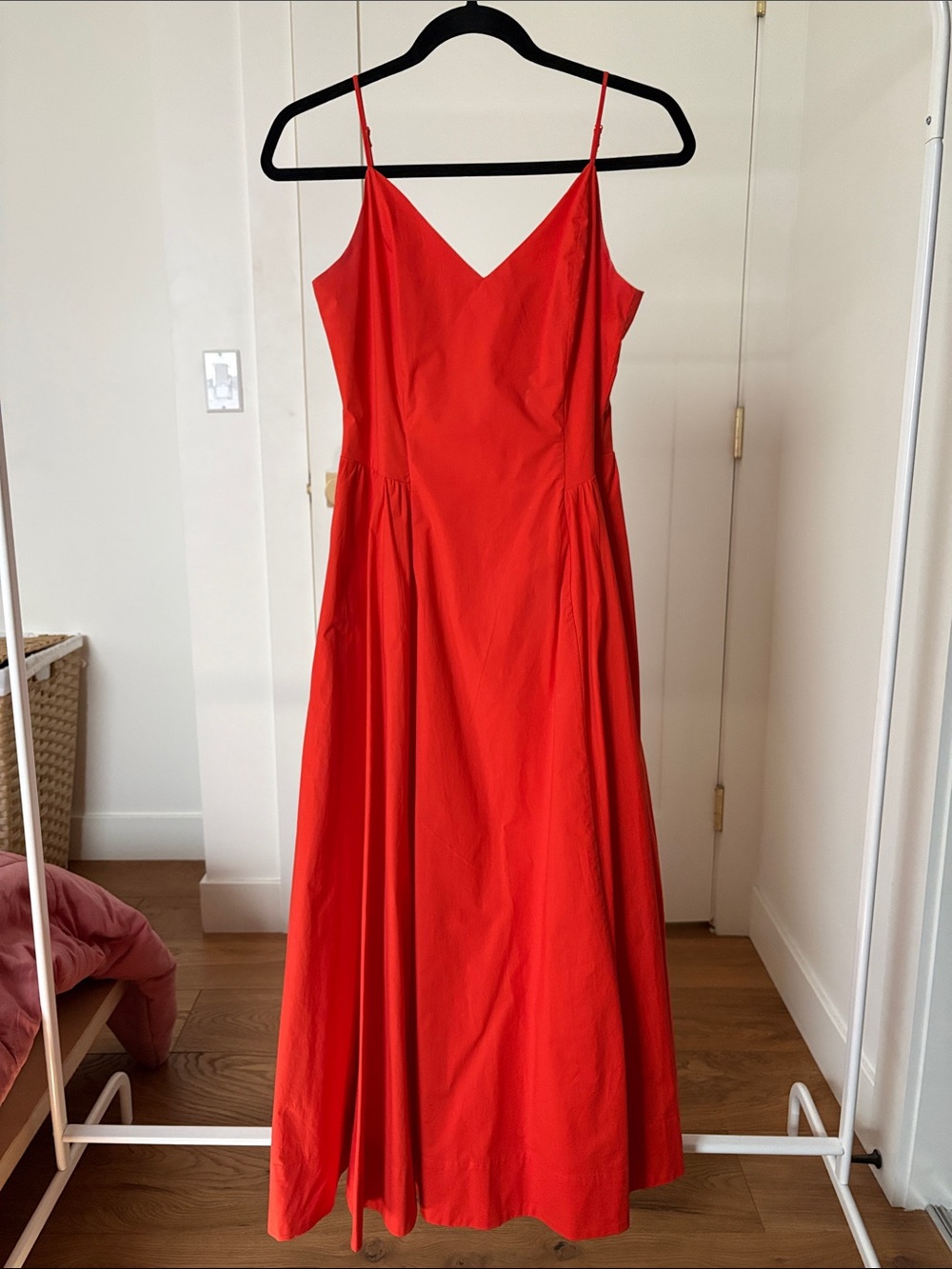 Aritzia Babaton Orange Spaghetti Strap Maxi Dress